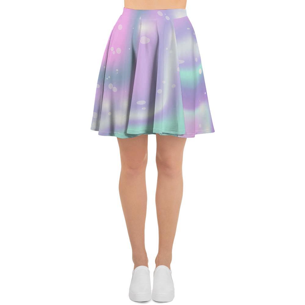 Holographic Psychedelic Women's Skirt-grizzshop