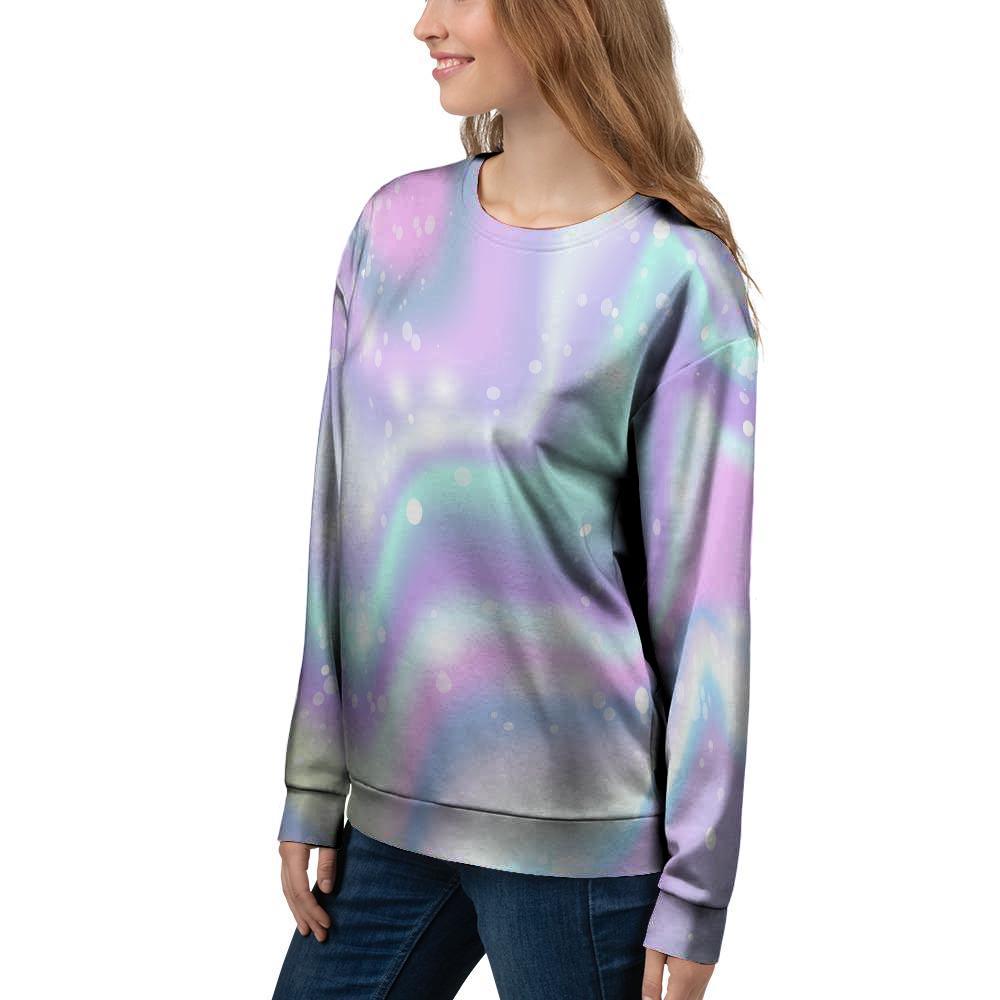 Holographic Psychedelic Women's Sweatshirt-grizzshop