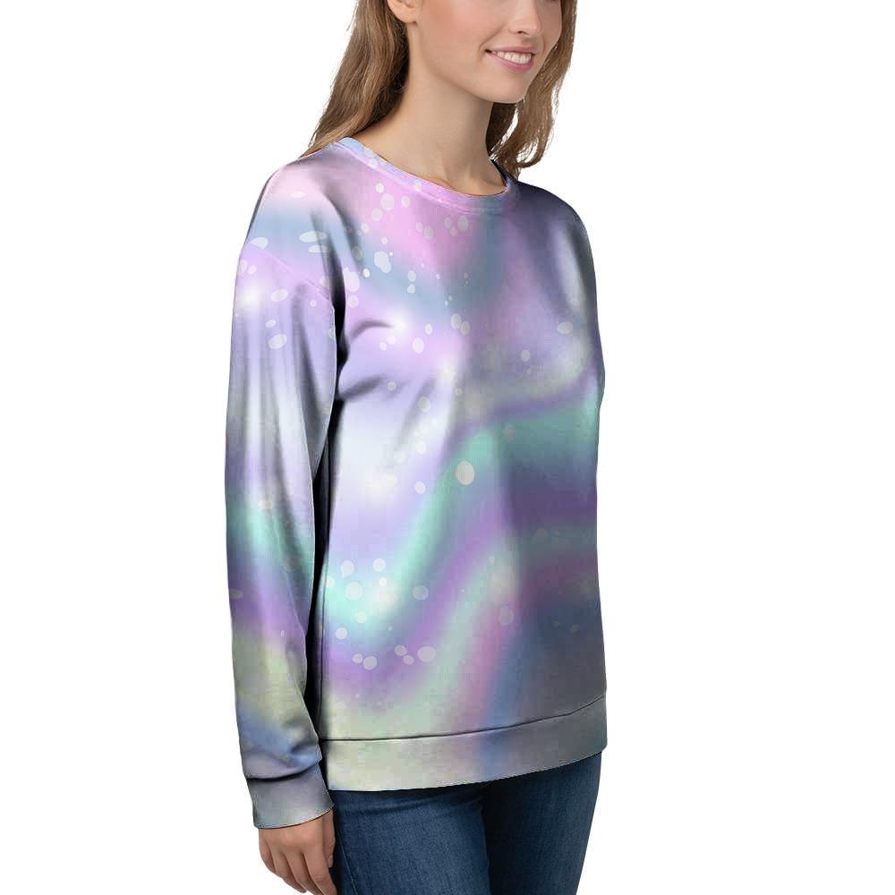 Holographic Psychedelic Women's Sweatshirt-grizzshop