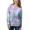 Holographic Psychedelic Women's Sweatshirt-grizzshop