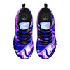 Holographic Purple Print Pattern Black Sneaker-grizzshop