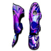 Holographic Purple Print Pattern Muay Thai Shin Guards-grizzshop