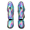 Holographic Rainbow Print Pattern Muay Thai Shin Guards-grizzshop