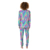 Holographic Rainbow Print Pattern Women's Pajamas-grizzshop