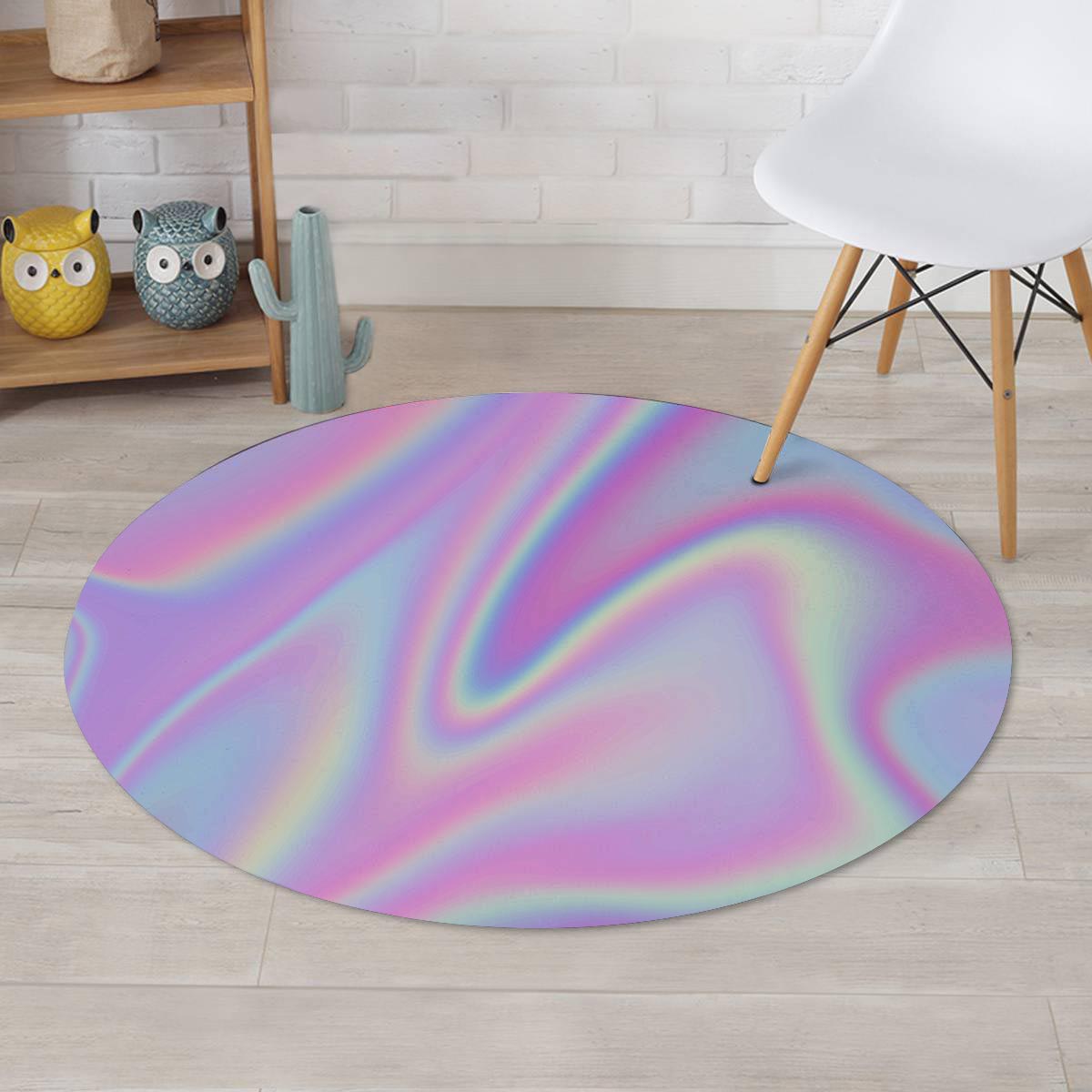 Holographic Round Rug-grizzshop