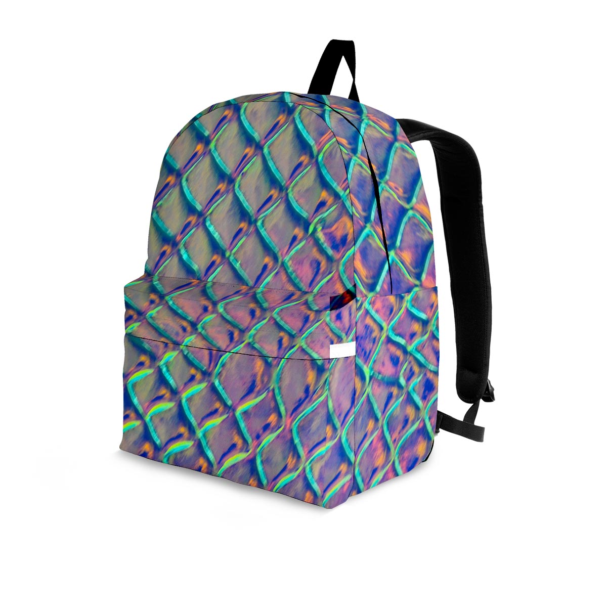 Holographic Snakeskin Print Backpack-grizzshop