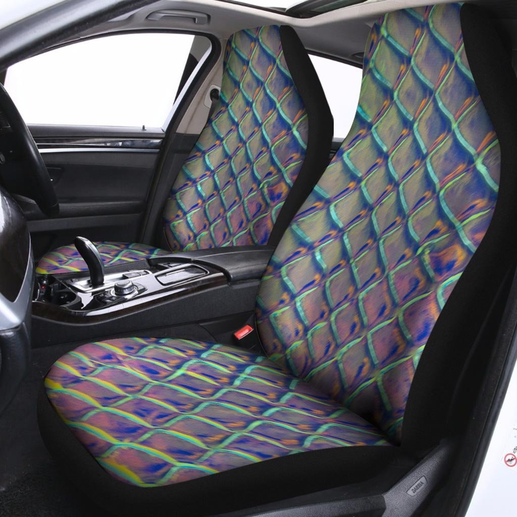 Holographic Snakeskin Print Car Seat Covers-grizzshop