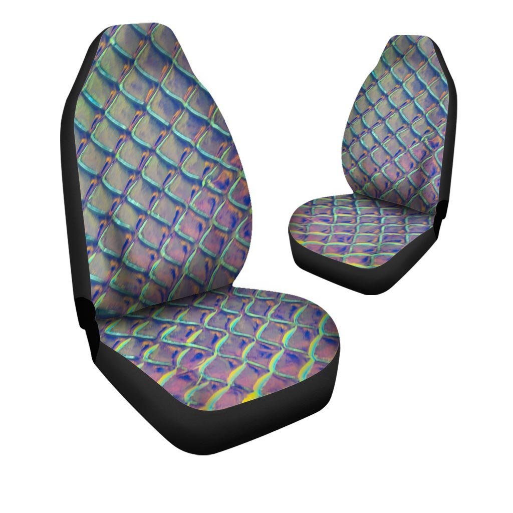 Holographic Snakeskin Print Car Seat Covers-grizzshop