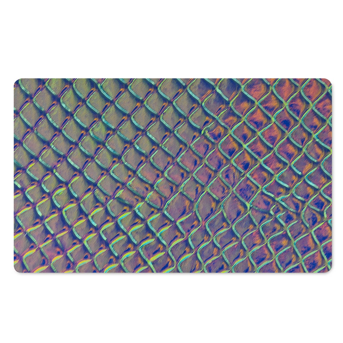 Holographic Snakeskin Print Door Mat-grizzshop