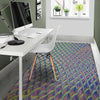 Holographic Snakeskin Print Floor Mat-grizzshop