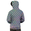 Holographic Snakeskin Print Men's Hoodie-grizzshop