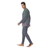 Holographic Snakeskin Print Men's Pajamas-grizzshop