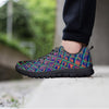 Holographic Snakeskin Print Men's Sneakers-grizzshop