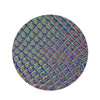 Holographic Snakeskin Print Round Rug-grizzshop