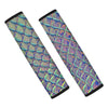 Holographic Snakeskin Print Seat Belt Cover-grizzshop