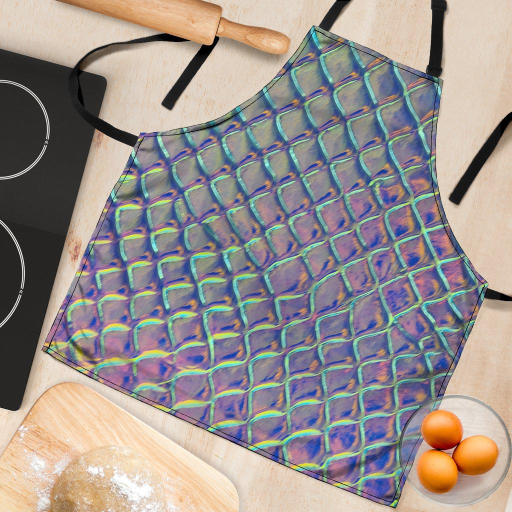 Holographic Snakeskin Print Women's Apron-grizzshop