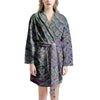 Holographic Snakeskin Print Women's Robe-grizzshop