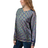 Holographic Snakeskin Print Women's Sweatshirt-grizzshop