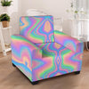 Holographic Trippy Armchair Cover-grizzshop