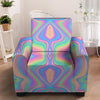 Holographic Trippy Armchair Cover-grizzshop