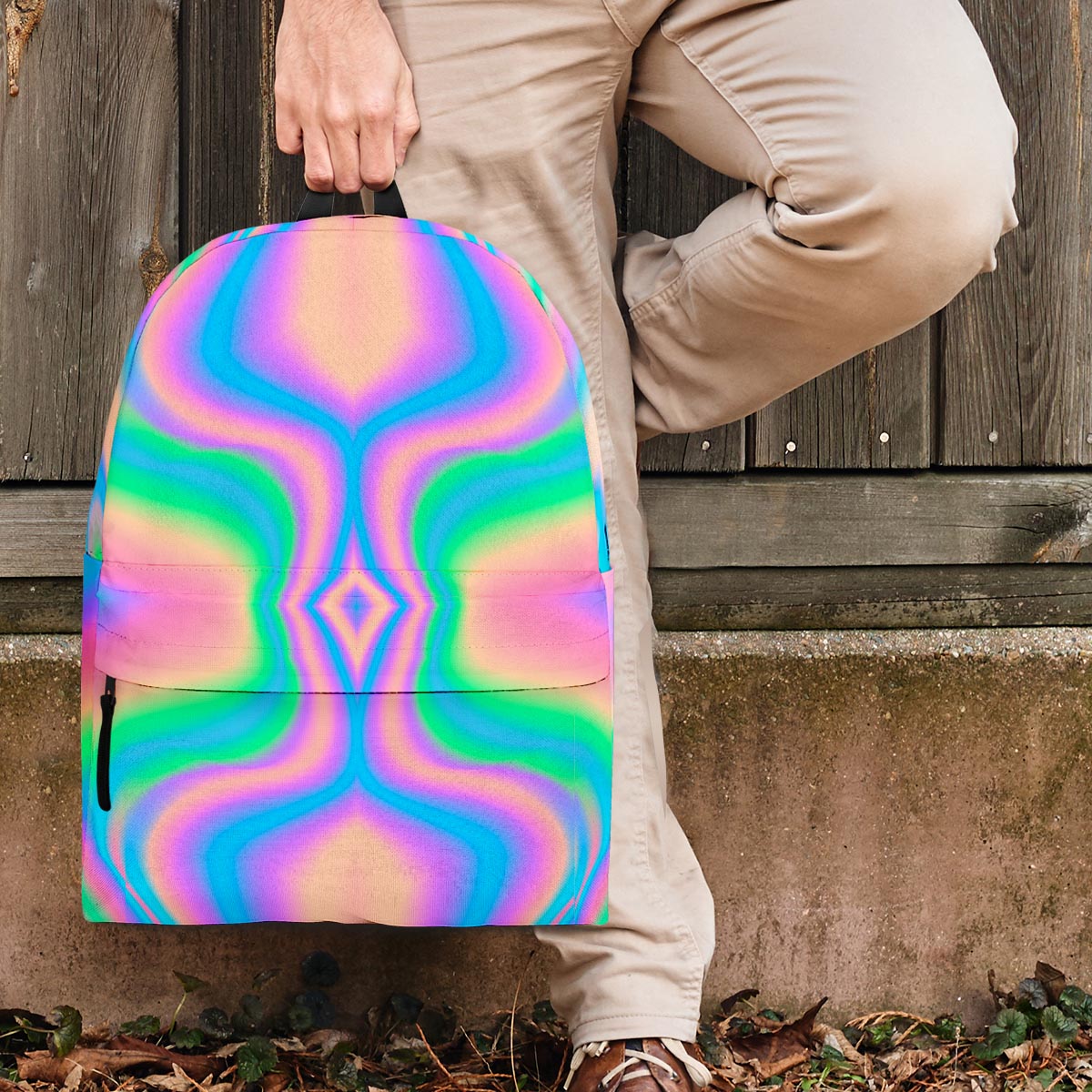 Holographic Trippy Backpack-grizzshop