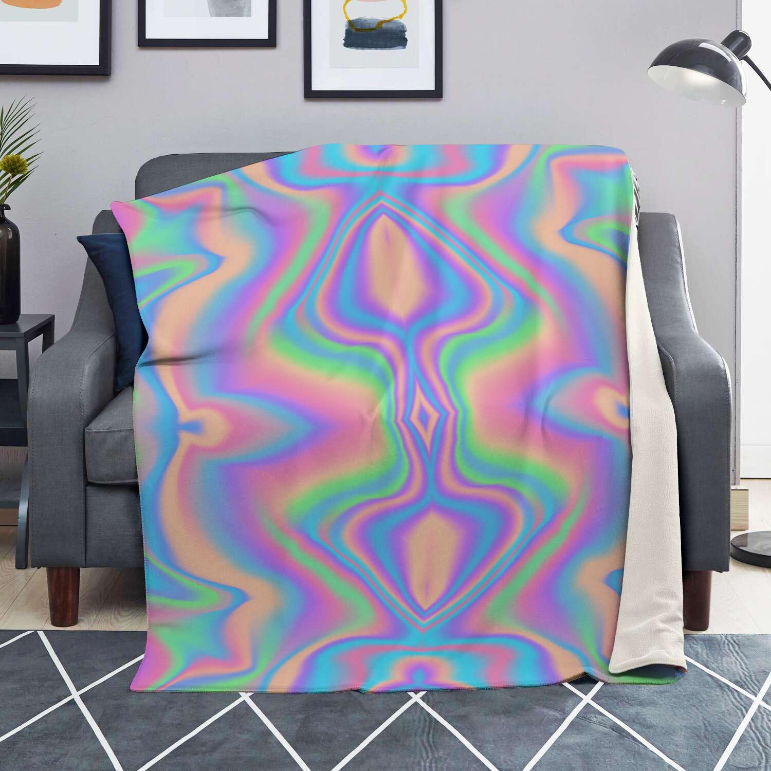 Holographic Trippy Blanket-grizzshop