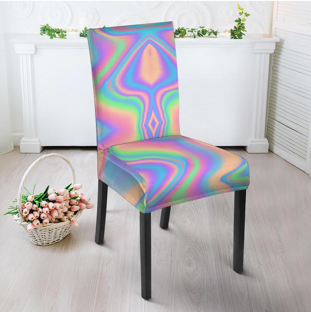 Holographic Trippy Chair Cover-grizzshop