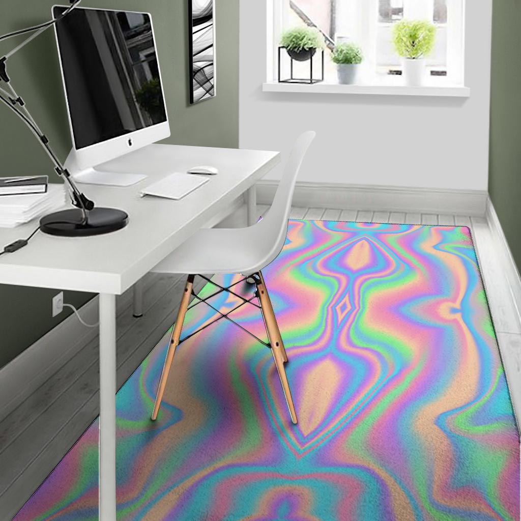 Holographic Trippy Floor Mat-grizzshop