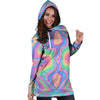 Holographic Trippy Hoodie Dress-grizzshop