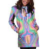 Holographic Trippy Hoodie Dress-grizzshop