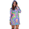 Holographic Trippy Hoodie Dress-grizzshop