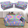 Holographic Trippy Loveseat Cover-grizzshop