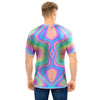 Holographic Trippy Men T Shirt-grizzshop