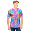 Holographic Trippy Men T Shirt-grizzshop