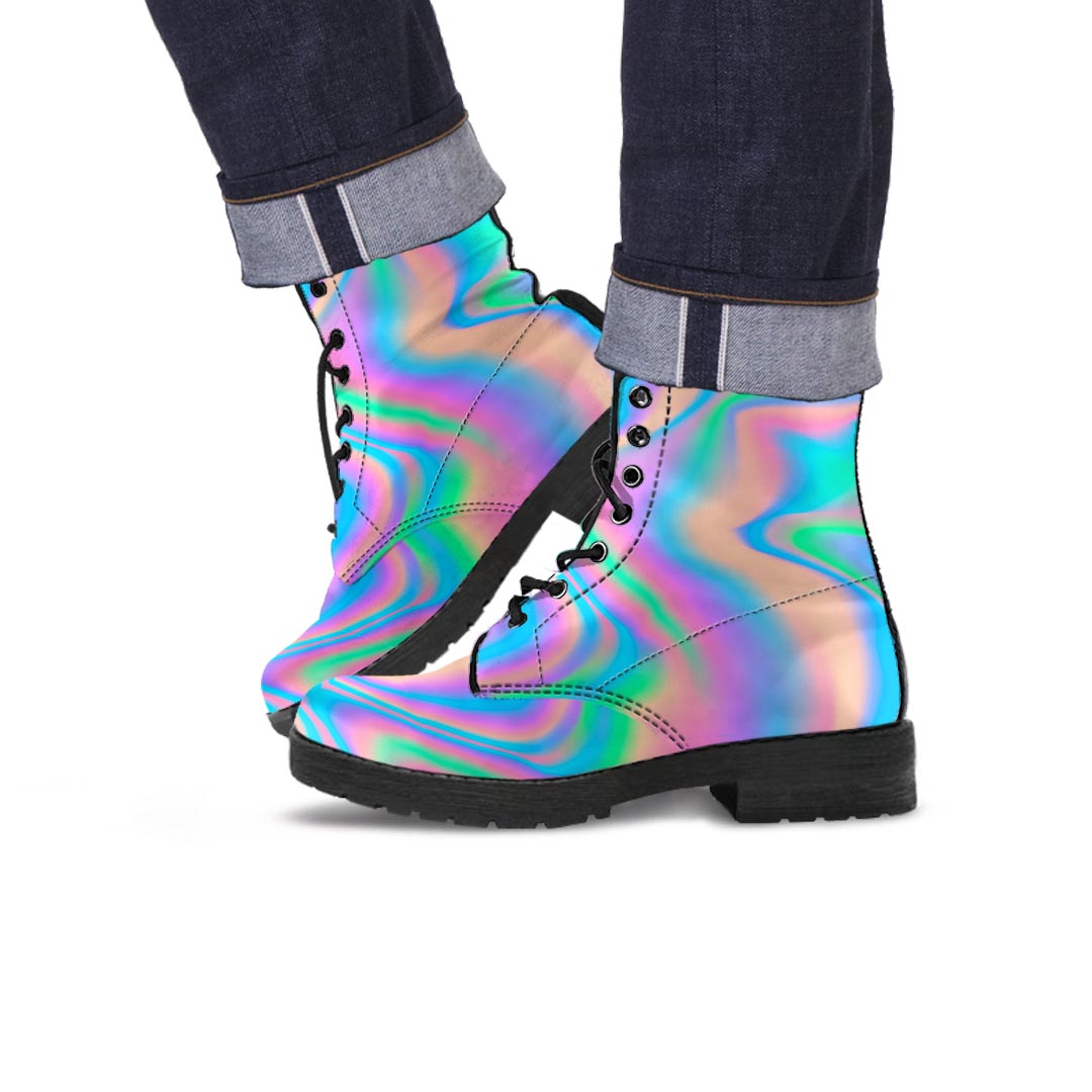 Holographic Trippy Men's Boots-grizzshop