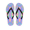 Holographic Trippy Men's Flip Flops-grizzshop