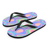 Holographic Trippy Men's Flip Flops-grizzshop