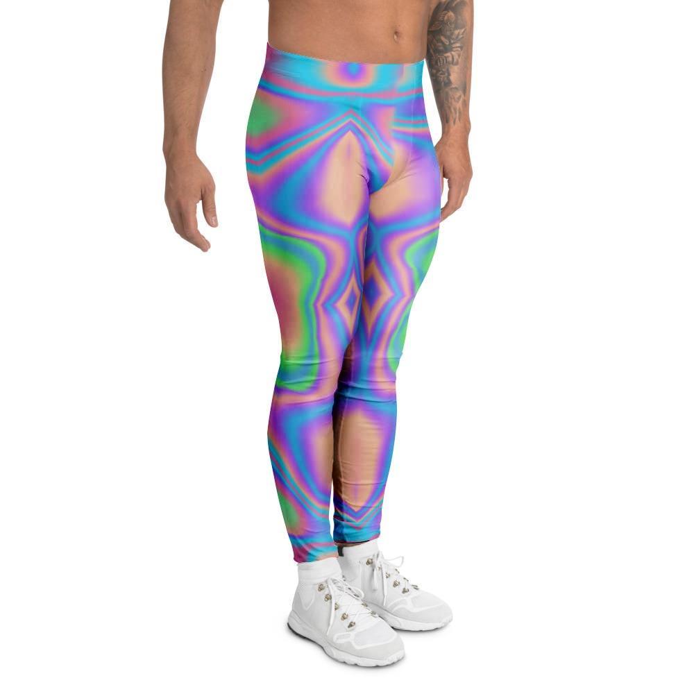 Holographic Trippy Men's Leggings-grizzshop