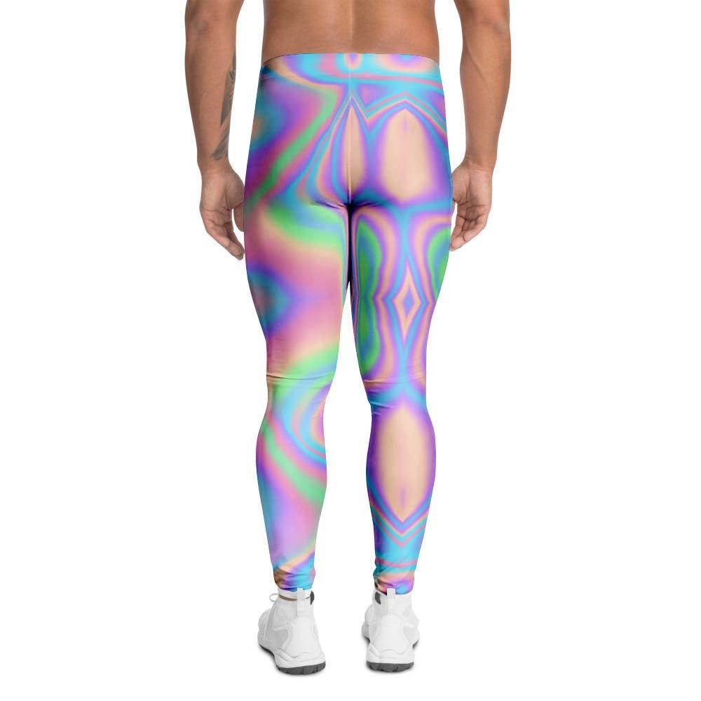 Holographic Trippy Men's Leggings-grizzshop