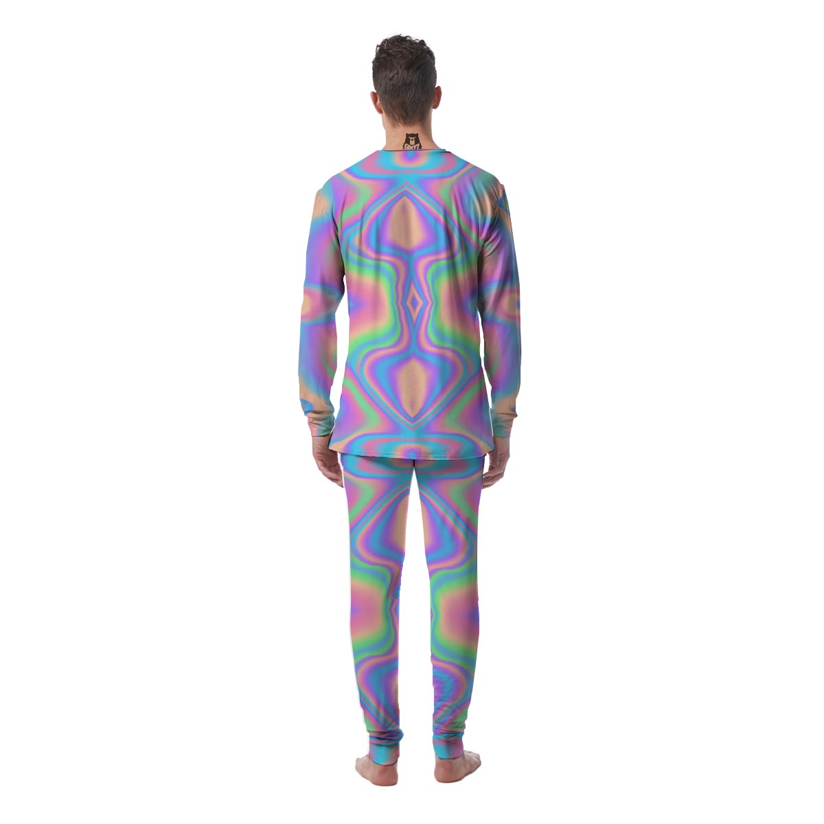 Holographic Trippy Men's Pajamas-grizzshop