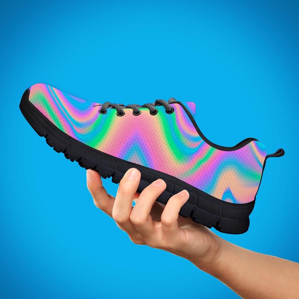 Holographic Trippy Men's Sneakers-grizzshop