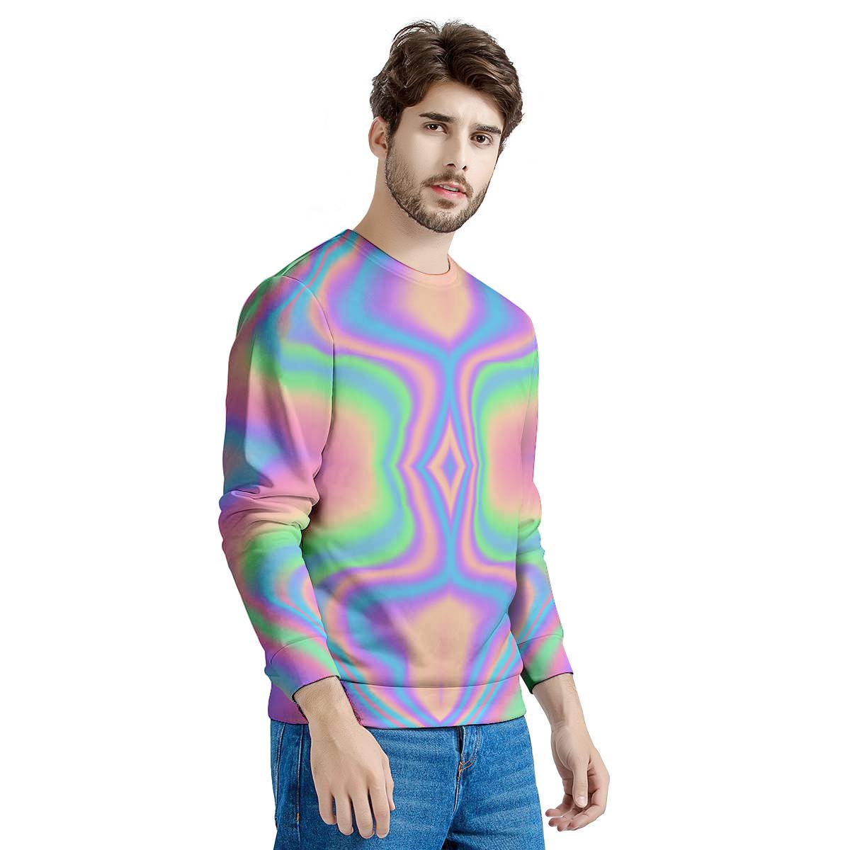 Holographic Trippy Men's Sweatshirt-grizzshop