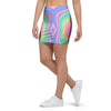 Holographic Trippy Mini Skirt-grizzshop