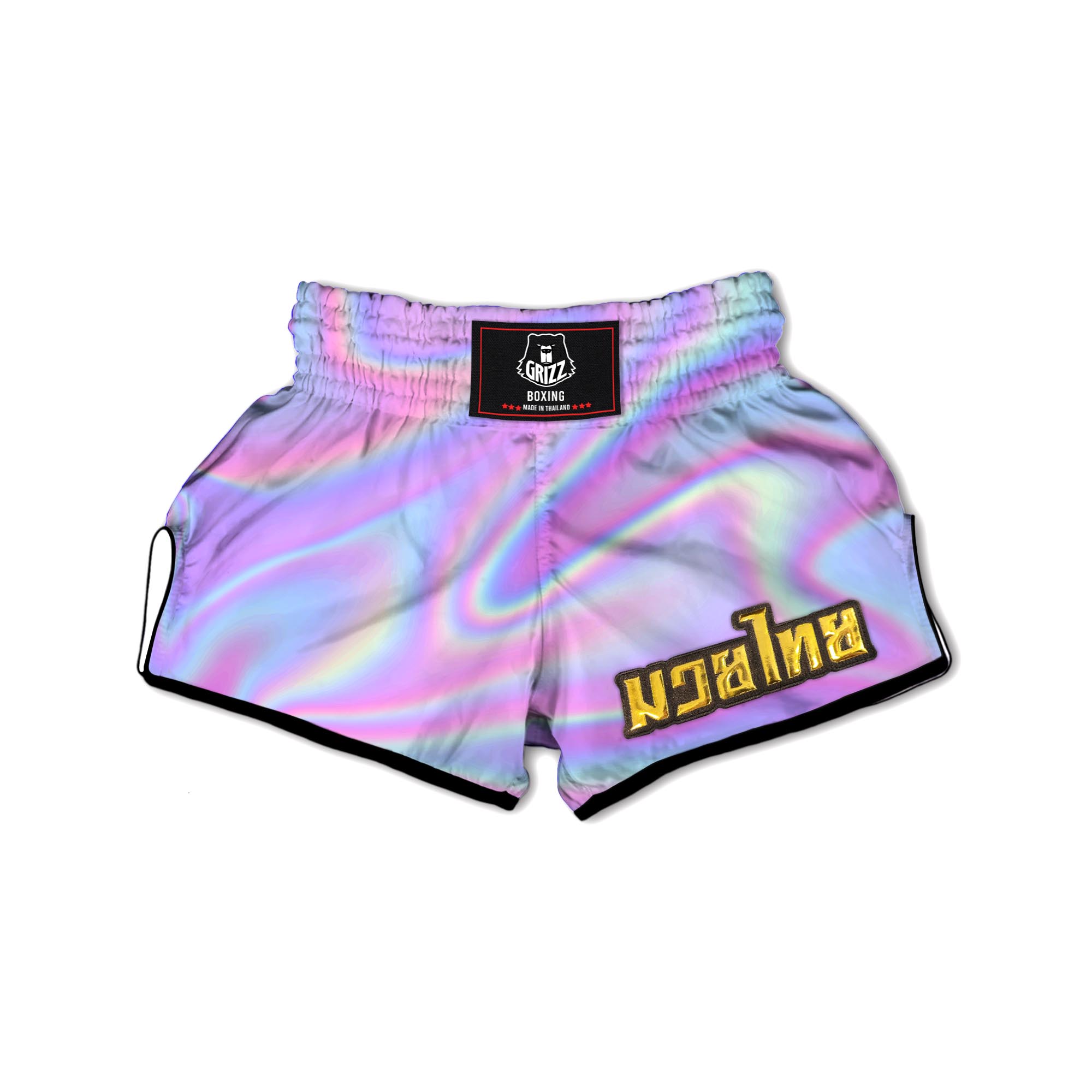 Holographic Trippy Muay Thai Boxing Shorts-grizzshop