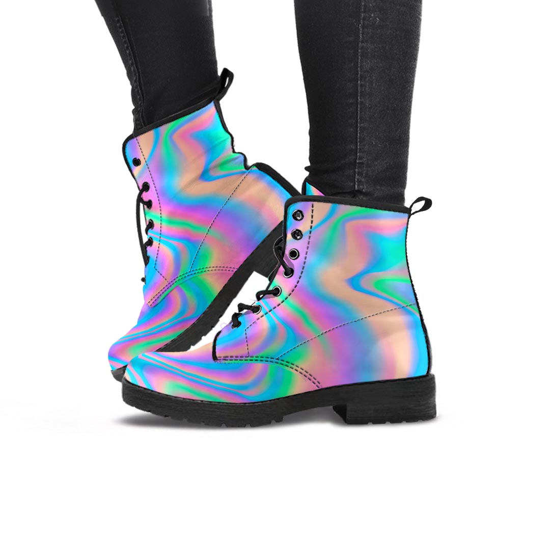 Holographic Trippy Women's Boots-grizzshop