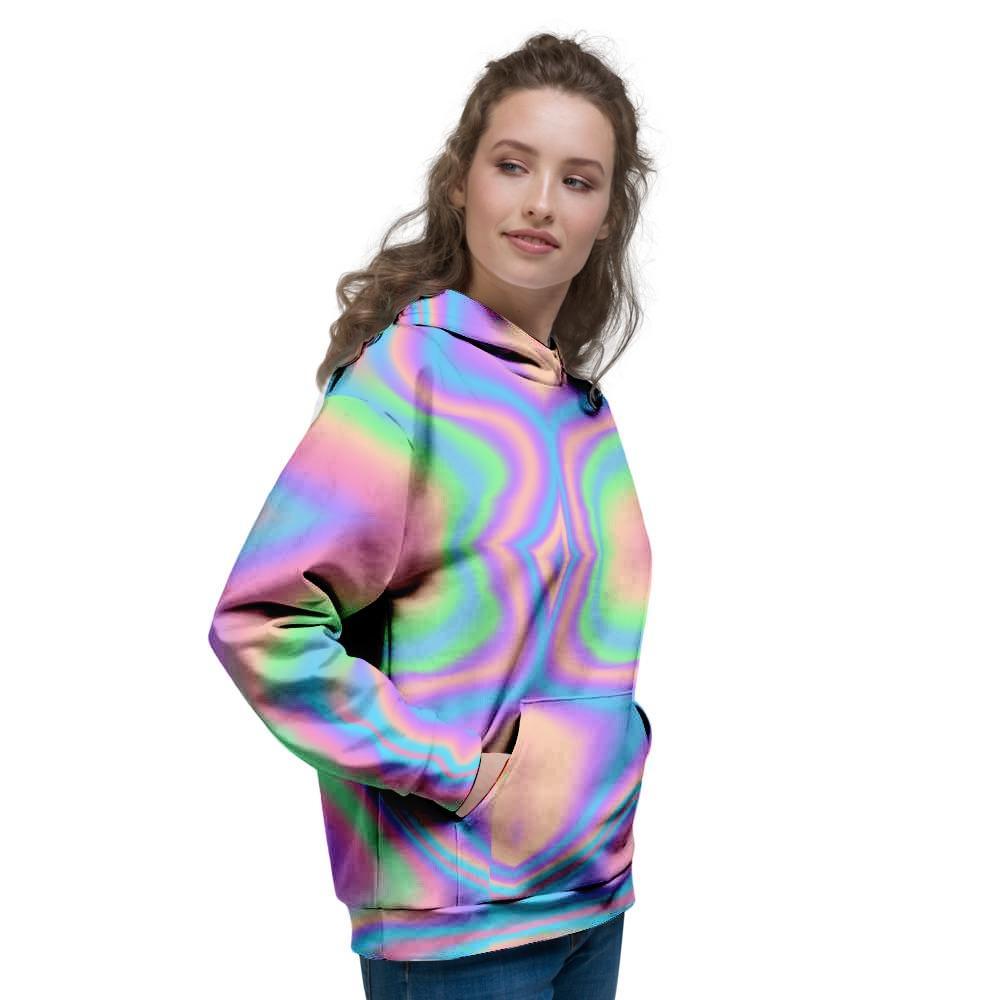 Holographic Trippy Women's Hoodie-grizzshop