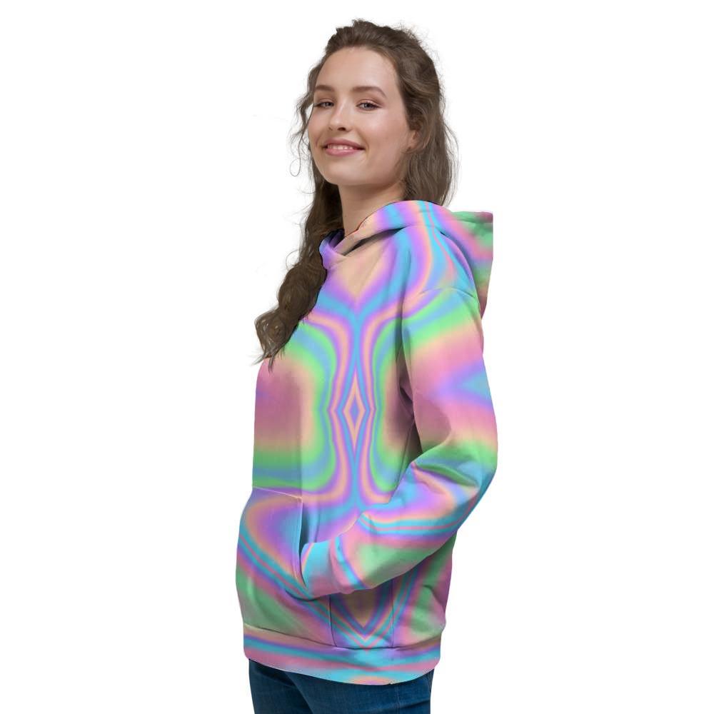 Holographic Trippy Women's Hoodie-grizzshop