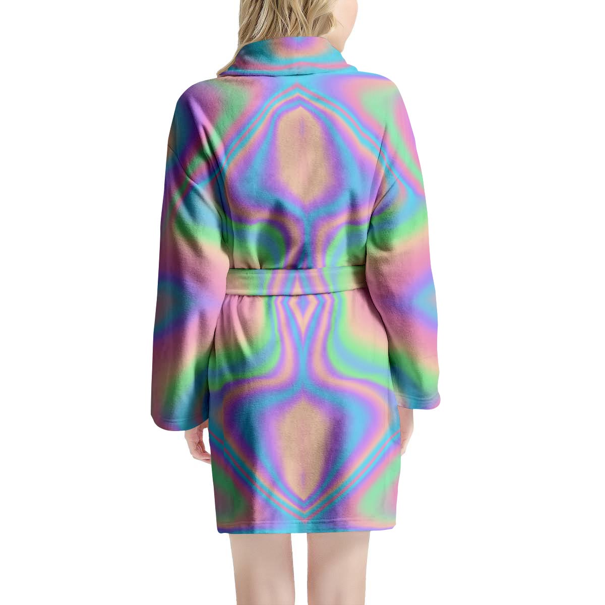 Holographic Trippy Women's Robe-grizzshop