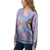 Holographic Trippy Women's Sweatshirt-grizzshop