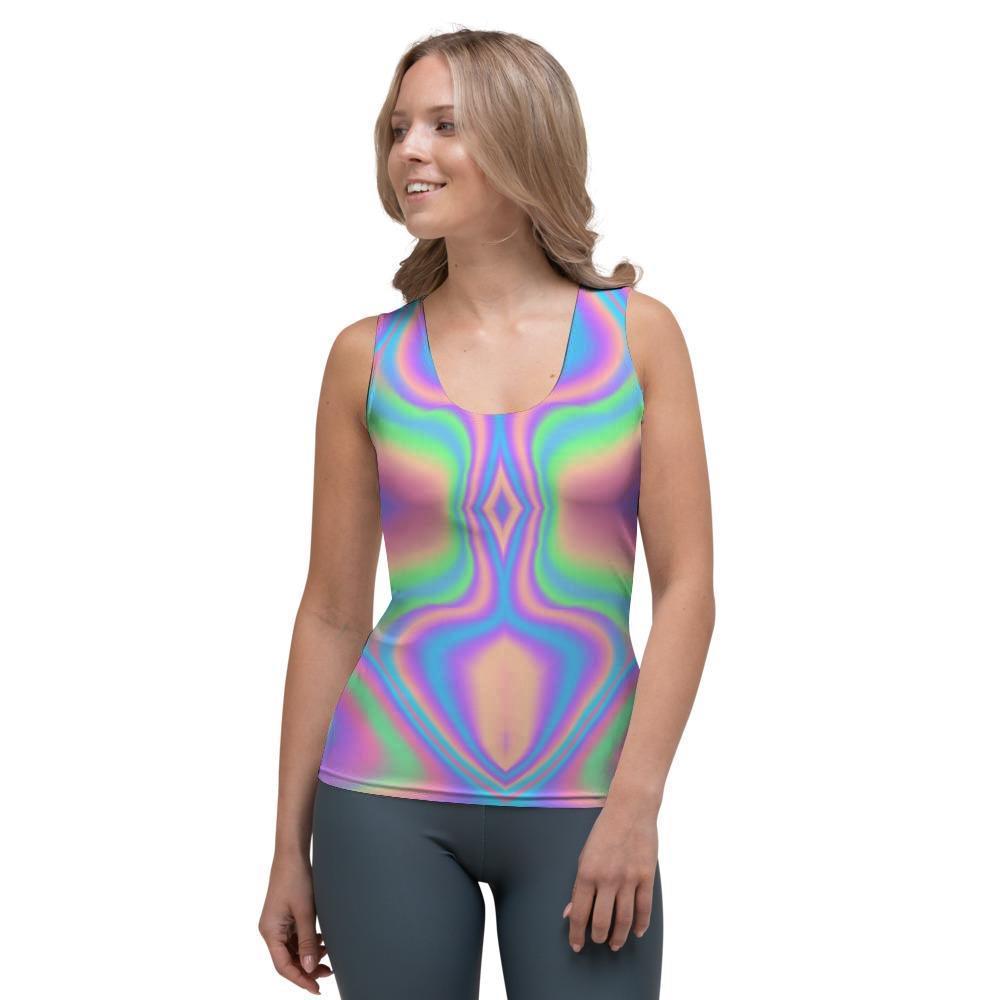 Holographic Trippy Women's Tank Top-grizzshop